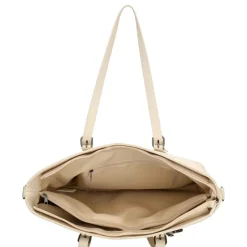 Charm London  Birmingham 15,6 inch laptop schoudertas crème