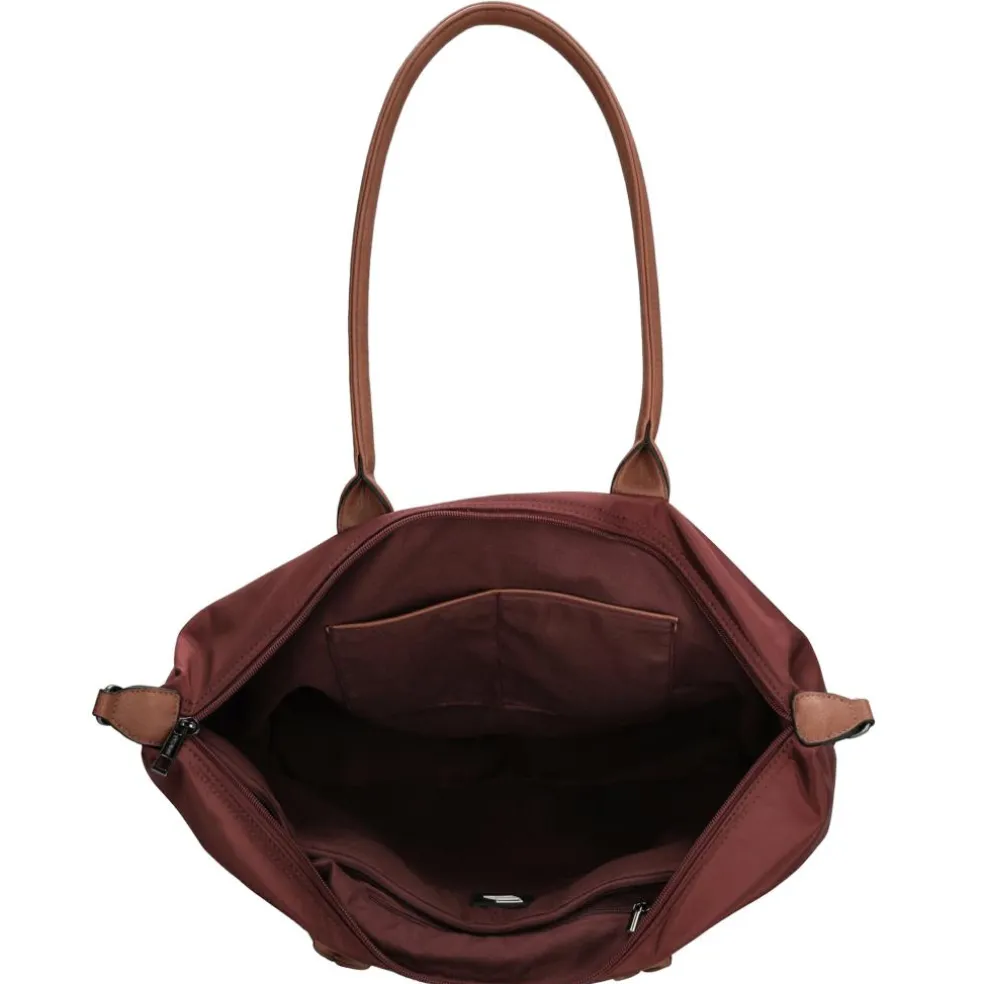 Charm London Buckingham 15,6 inch laptop schoudertas bordeaux
