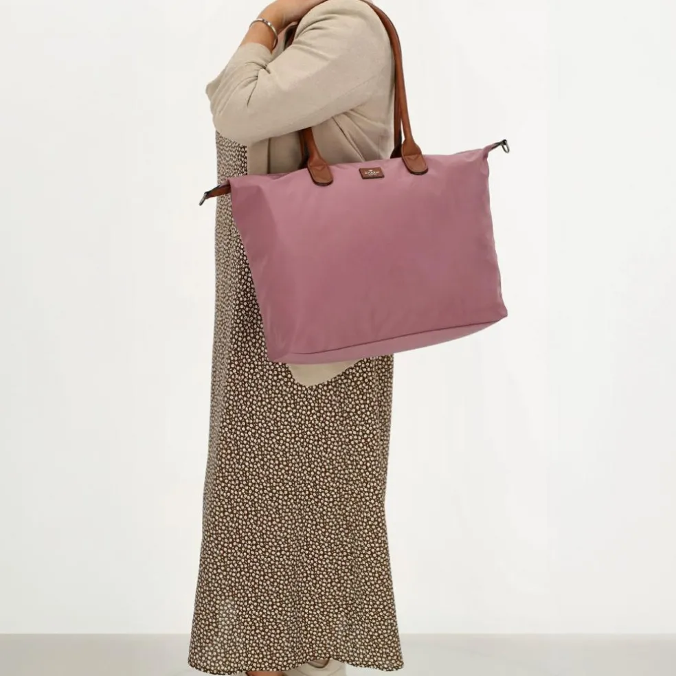 Charm London Buckingham 15,6 inch laptop schoudertas light purple