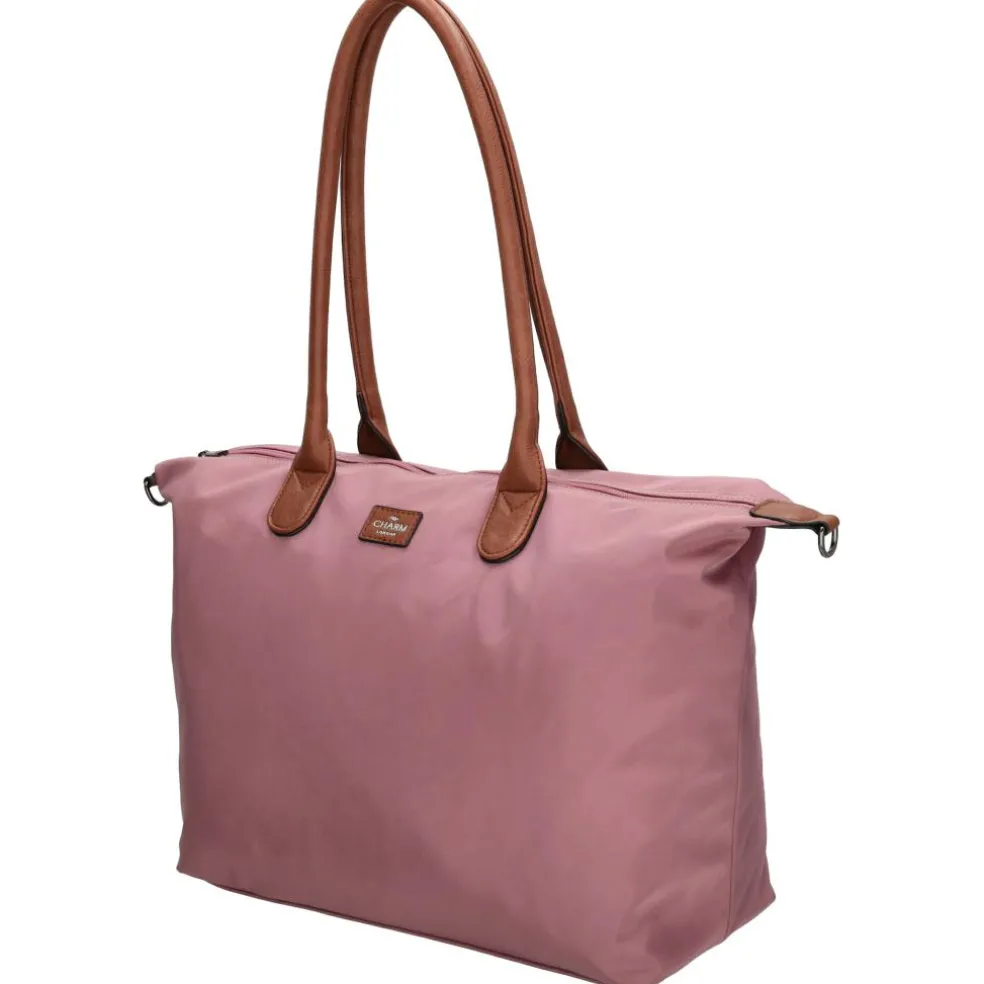 Charm London Buckingham 15,6 inch laptop schoudertas light purple