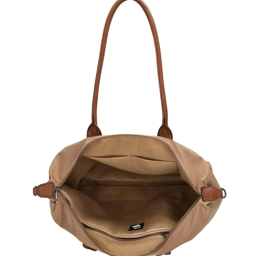 Charm London Buckingham 15,6 inch laptop schoudertas taupe