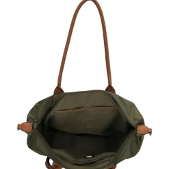 Charm London  Buckingham 15,6 inch laptop schoudertas olive green