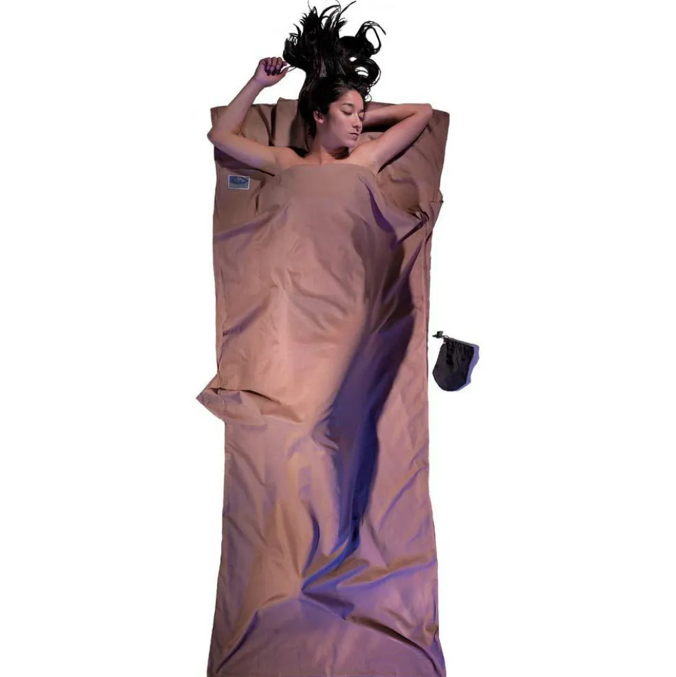 Cocoon TravelSheet Egyptisch katoenen lakenzak khaki