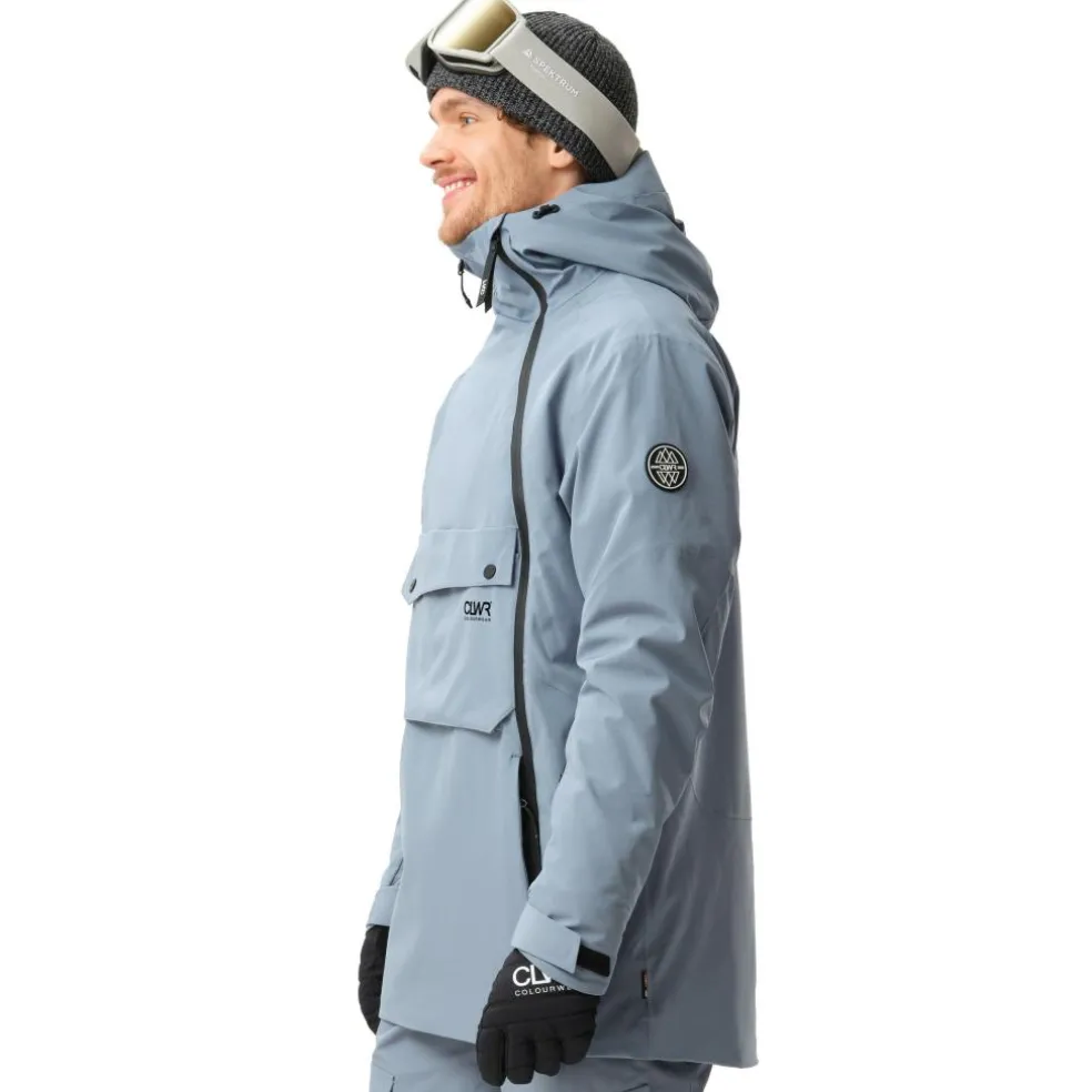 ColourWear Foil anorak winterjas heren grey blue