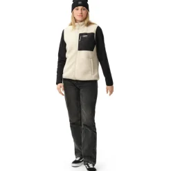 ColourWear Pile bodywarmer dames off white