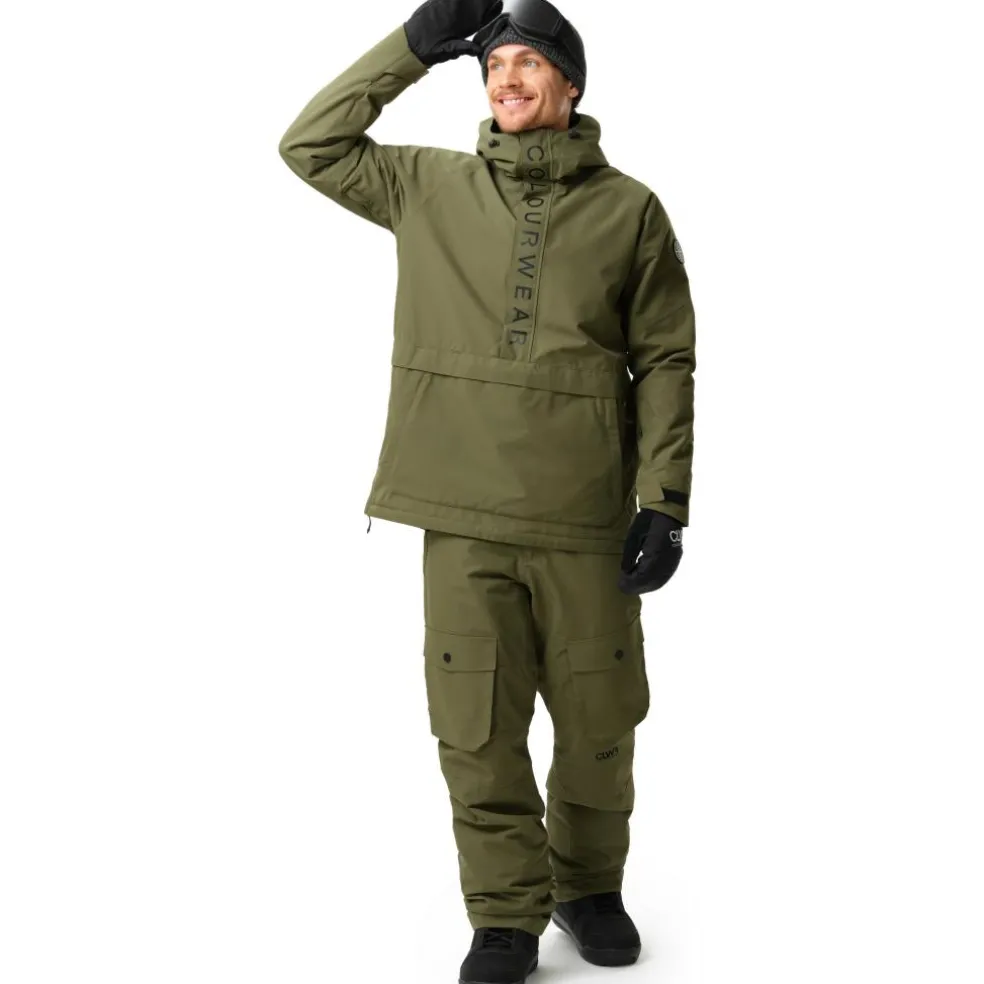 ColourWear Signature anorak winterjas heren dark olive