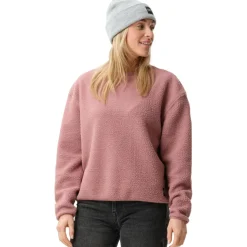 ColourWear Snug Pile Crew sweater dames dark rose