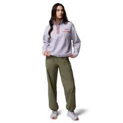 Columbia Helvetia II Cropped Half Snap sweater dames lavender pearl shale purple zing