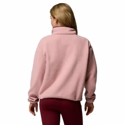 Columbia Helvetia II Cropped Half Snap sweater dames eraser pink fig rich wine