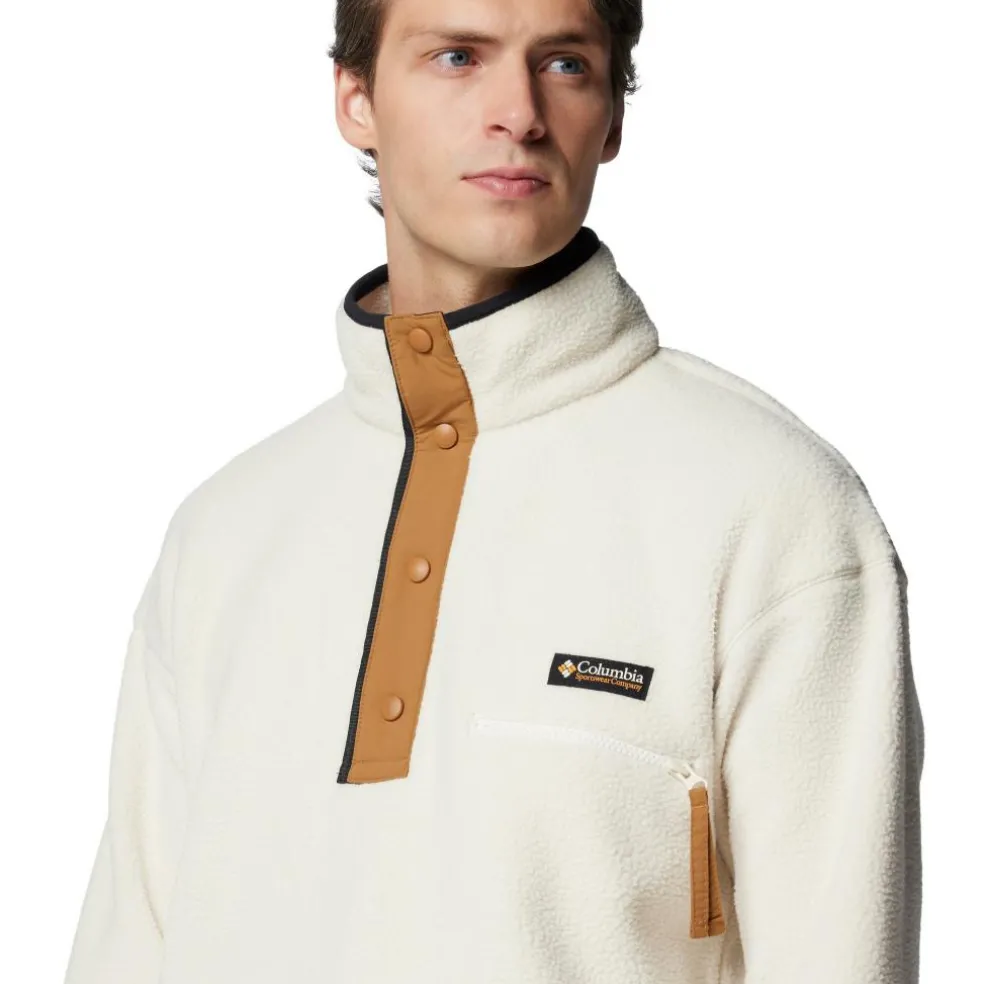 Columbia Helvetia II Half Snap fleece sweater heren chalk