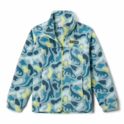 Columbia Helvetia II Sherpa Half Snap Printed sweater junior crushed blue sisters everblue