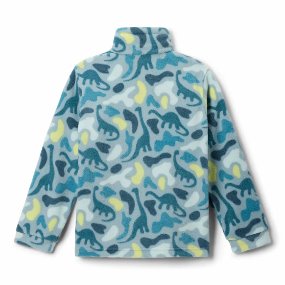 Columbia Helvetia II Sherpa Half Snap Printed sweater junior crushed blue sisters everblue