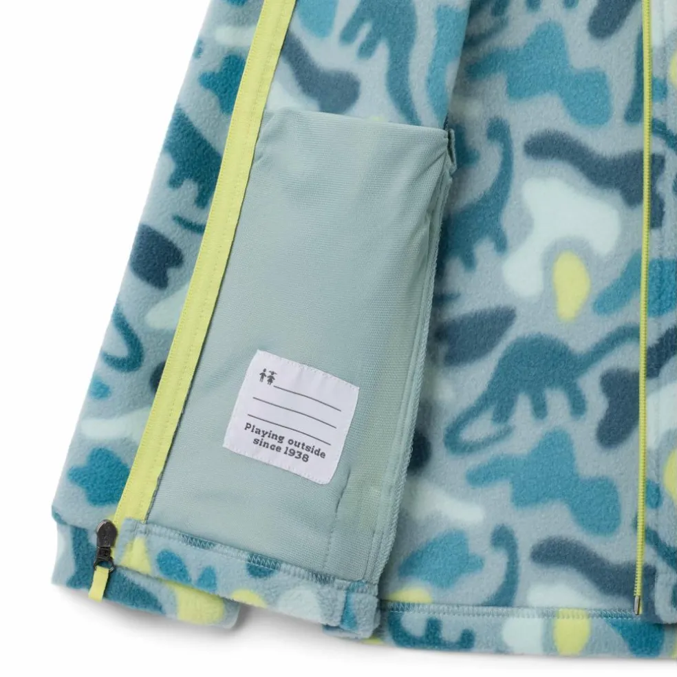 Columbia Helvetia II Sherpa Half Snap Printed sweater junior crushed blue sisters everblue