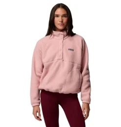 Columbia Jasper Ridge Pebble Half Snap sweater dames eraser pink