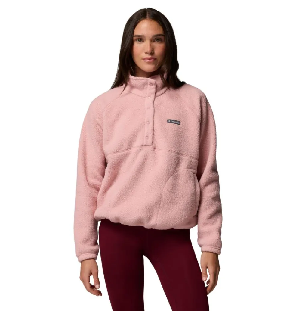 Columbia Jasper Ridge Pebble Half Snap sweater dames eraser pink