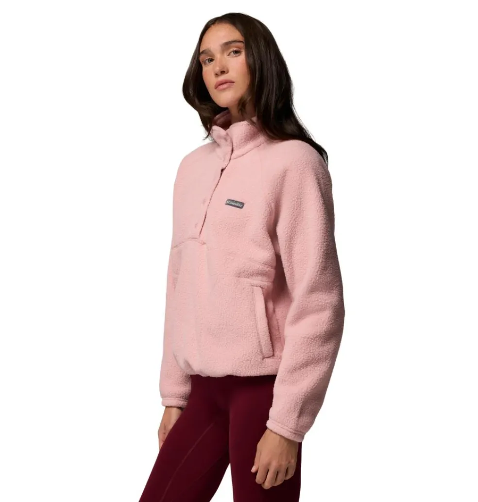 Columbia Jasper Ridge Pebble Half Snap sweater dames eraser pink
