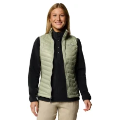Columbia Powder Pass II bodywarmer dames safari stone green