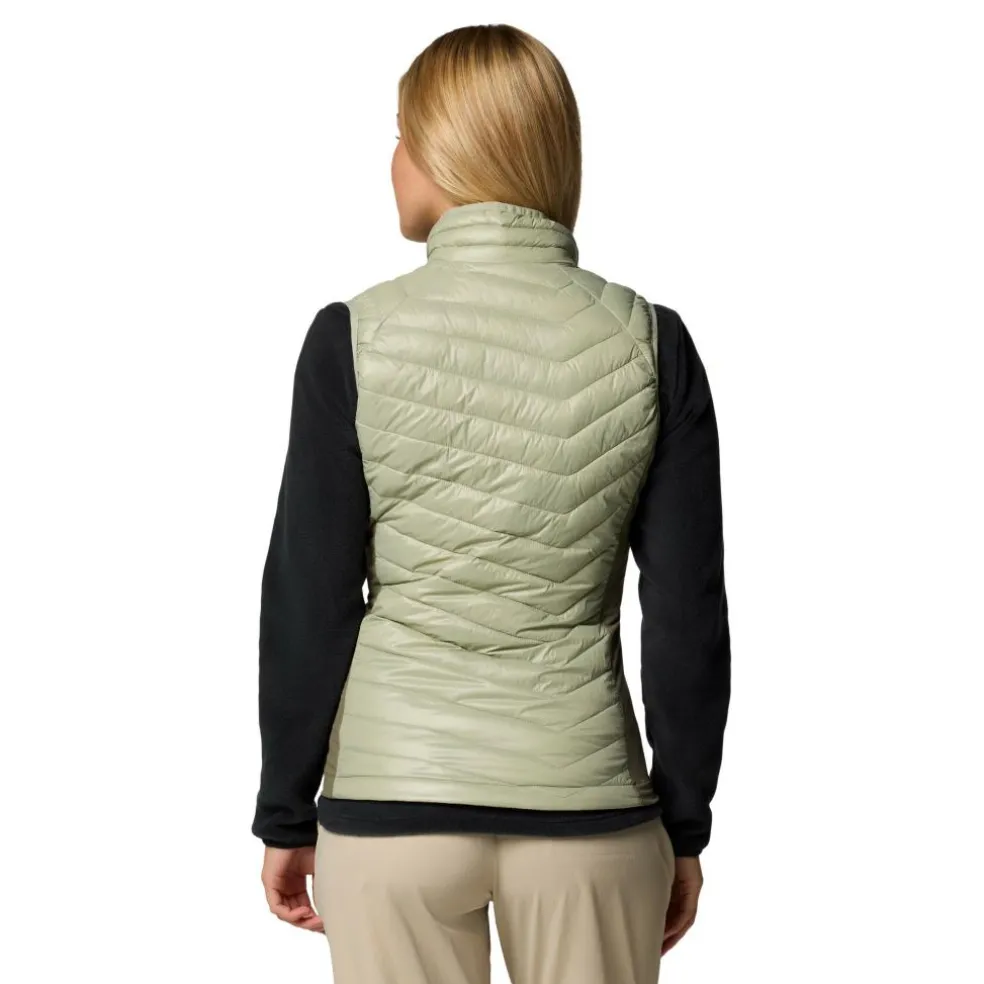 Columbia Powder Pass II bodywarmer dames safari stone green