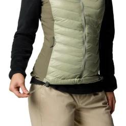 Columbia Powder Pass II bodywarmer dames safari stone green