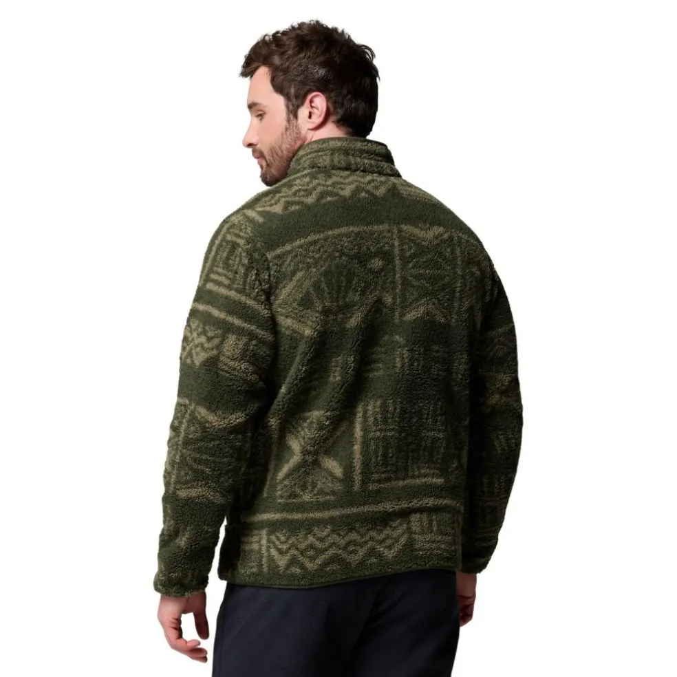 Columbia Rugged Ridge High Pile Half Zip sweater heren greenscape deschutes days