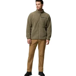 Columbia Rugged Ridge Sherpa fleece vest heren stone green