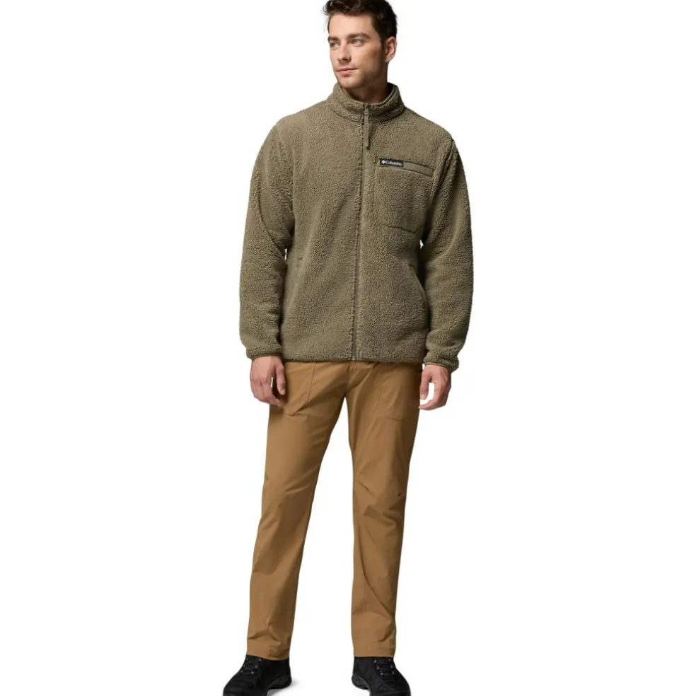 Columbia Rugged Ridge Sherpa fleece vest heren stone green
