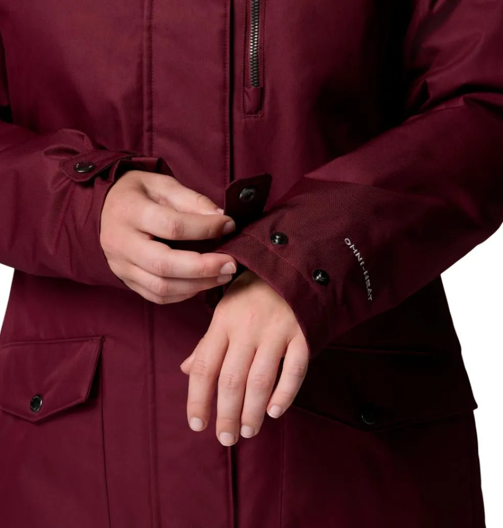 Columbia Suttle Mountain parka outdoor jack dames rich wine