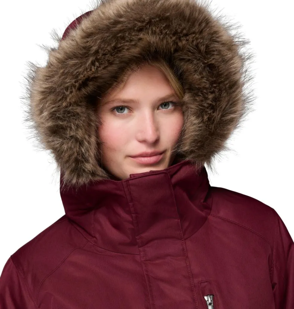 Columbia Suttle Mountain parka outdoor jack dames rich wine