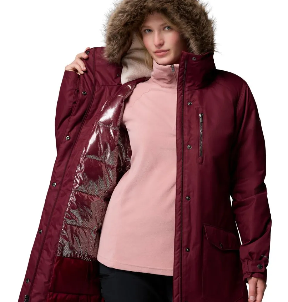 Columbia Suttle Mountain parka outdoor jack dames rich wine