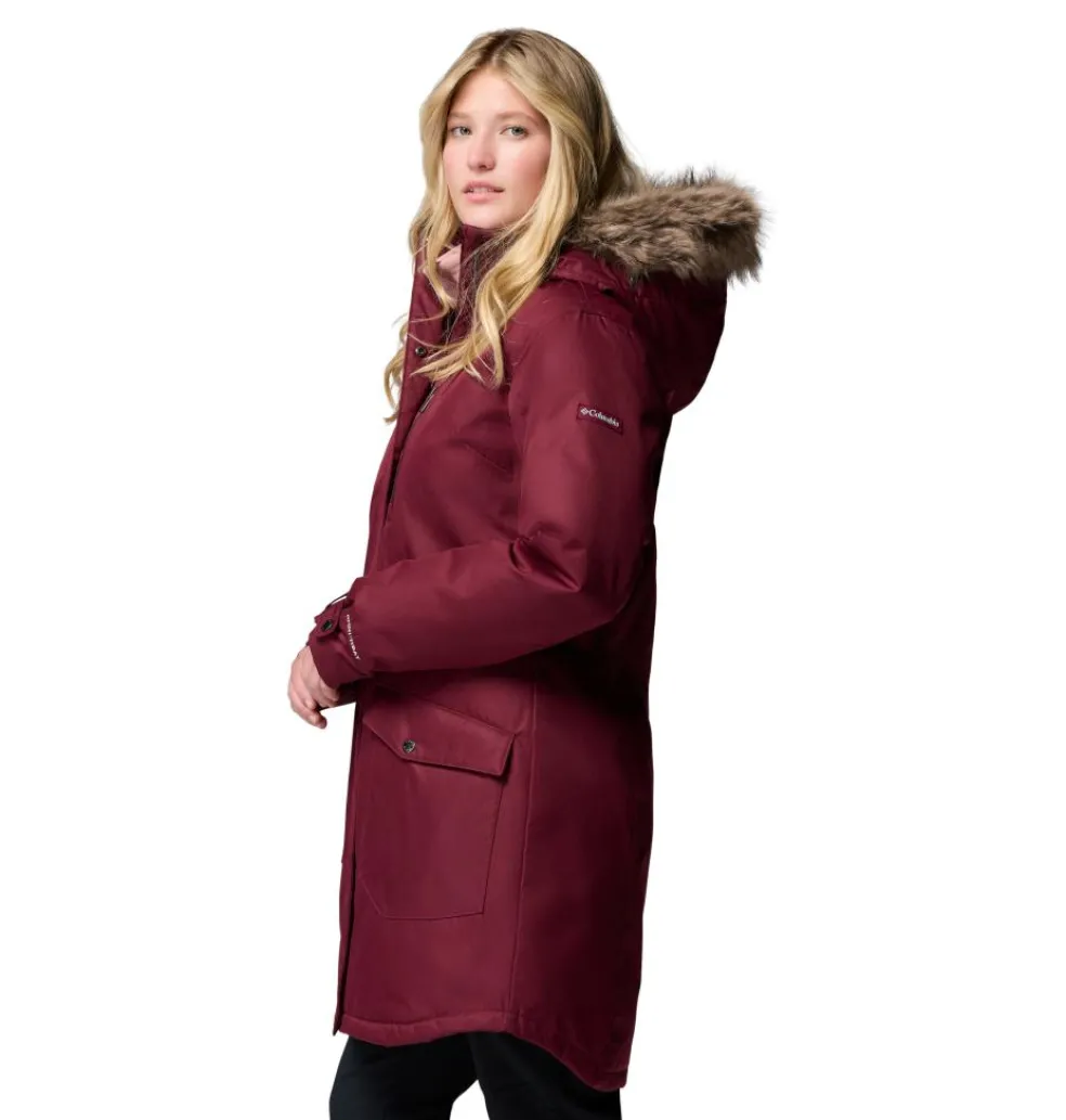 Columbia Suttle Mountain parka outdoor jack dames rich wine