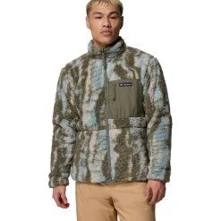 Columbia Winter Pass Reversible fleece vest heren stone green tracks