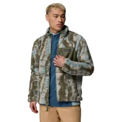 Columbia Winter Pass Reversible fleece vest heren stone green tracks