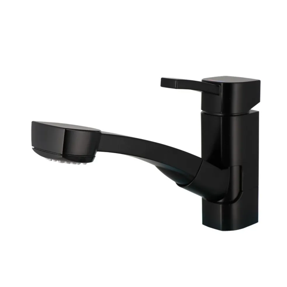 Comet Capri mengkraan zwart met uitneembare sproeikop boorgat 33 mm