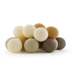 Cotton Ball Lights  Outdoor lichtsnoer glamping earth