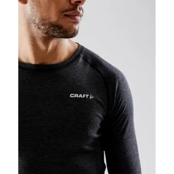 Craft CORE Wool Merino LS thermoshirt heren black