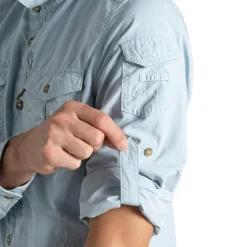 Craghoppers NosiLife Adventure III overhemd heren niagra blue