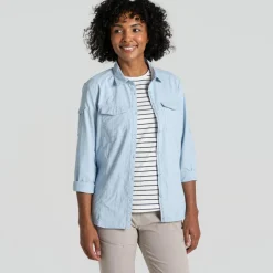 Craghoppers NosiLife Adventure III blouse dames nimbus blue
