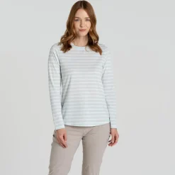 Craghoppers NosiLife Akona shirt dames nimbus blue stripe