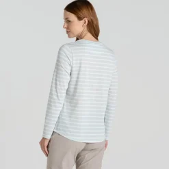 Craghoppers NosiLife Akona shirt dames nimbus blue stripe