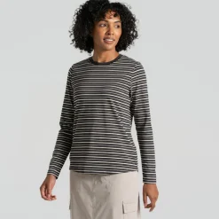 Craghoppers NosiLife Akona shirt dames charcoal stripe