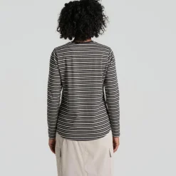 Craghoppers NosiLife Akona shirt dames charcoal stripe