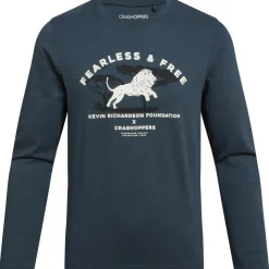 Craghoppers NosiLife Cruz shirt junior blue stone lion