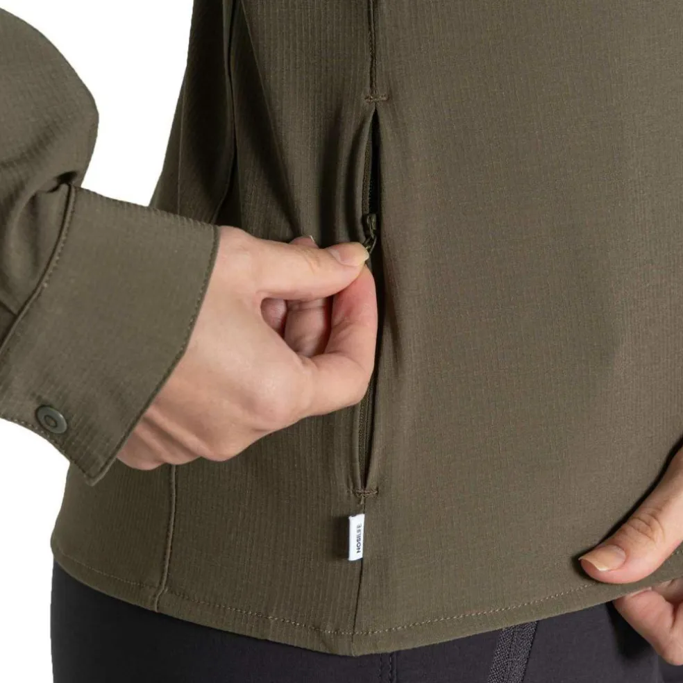Craghoppers NosiLife Pro V blouse dames wild olive