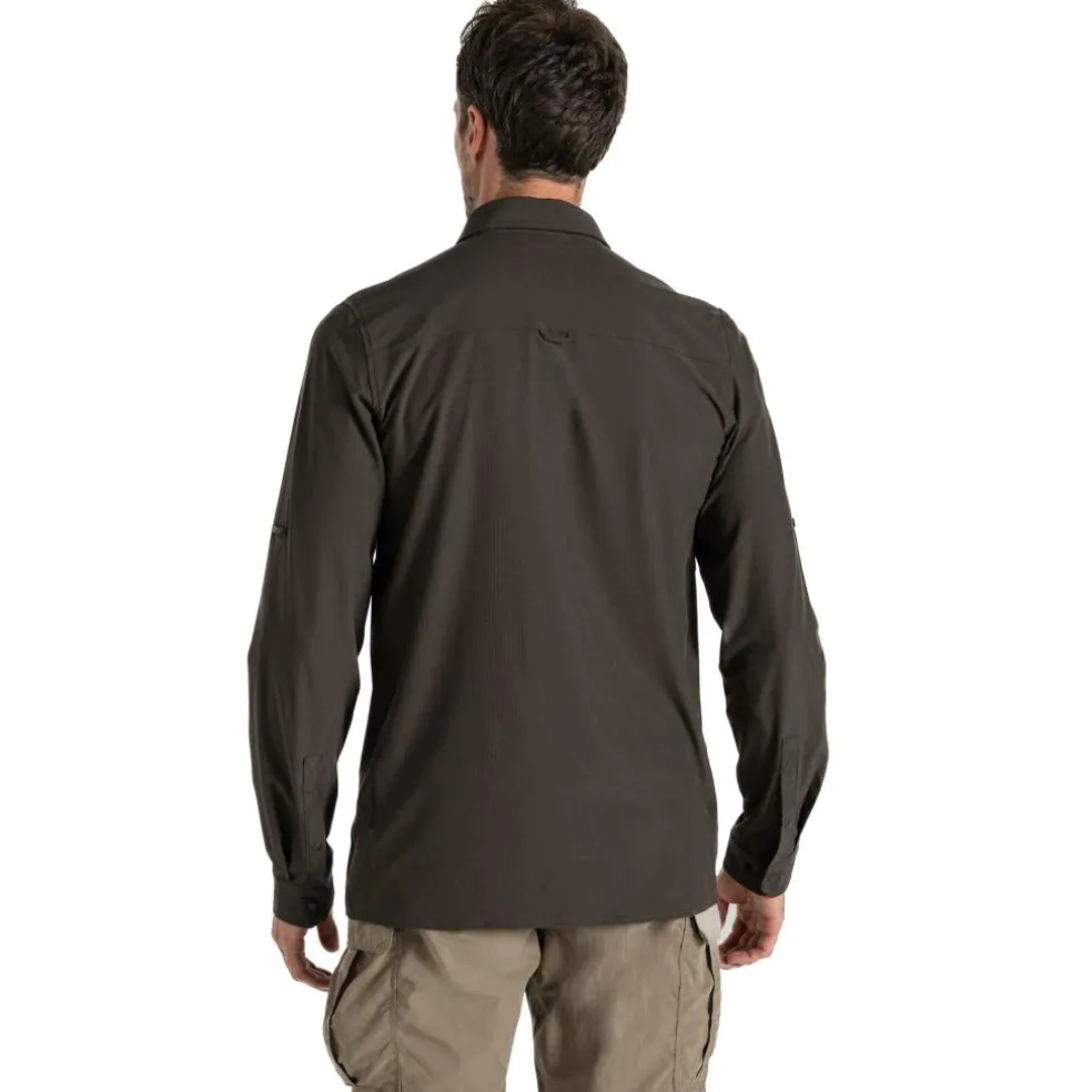 Craghoppers NosiLife Pro V overhemd heren woodland green