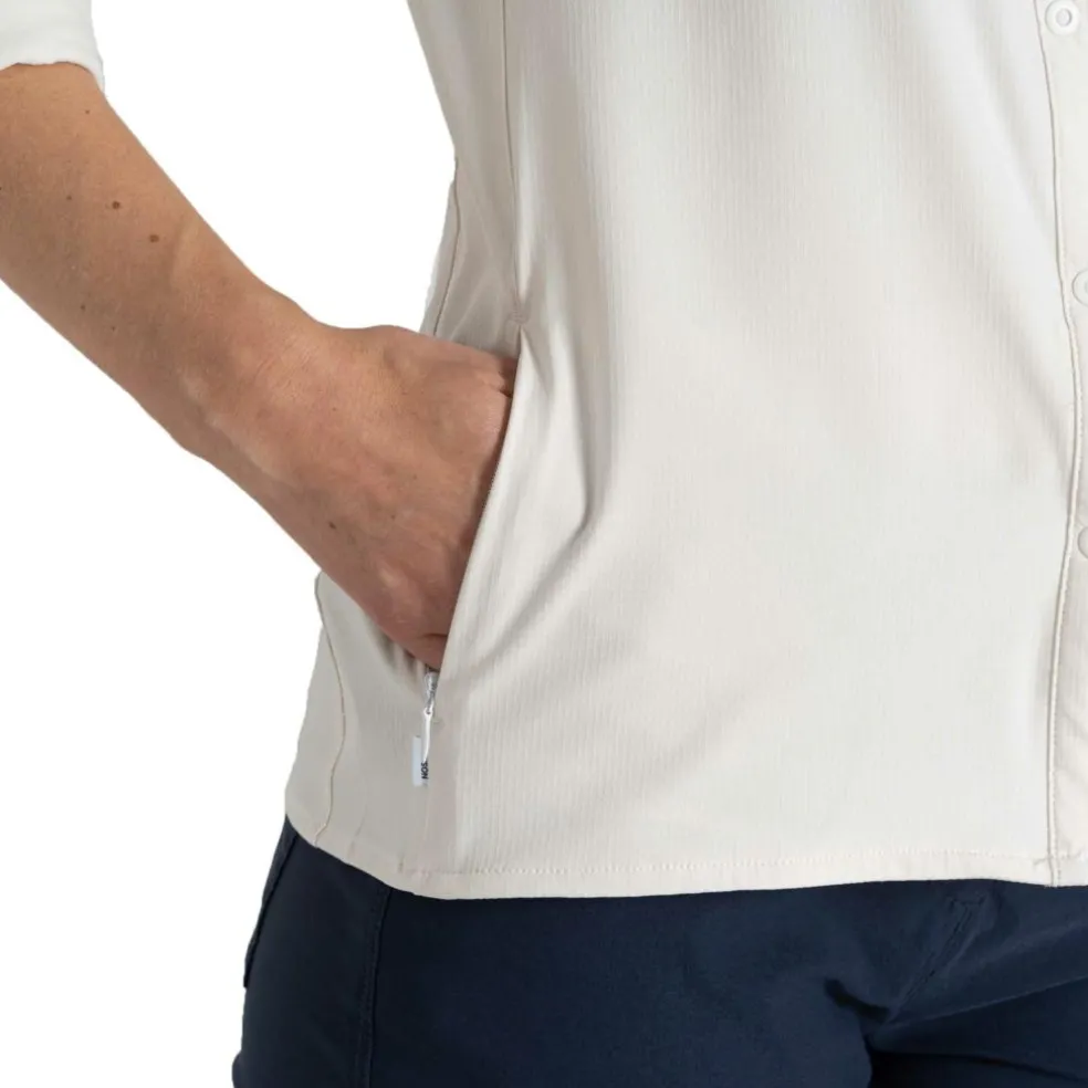 Craghoppers NosiLife Pro V blouse dames sea salt