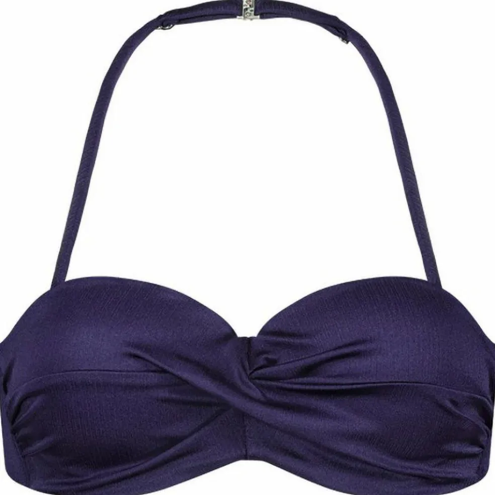 Cyell Satin Navy Padded Wired bikini top dames