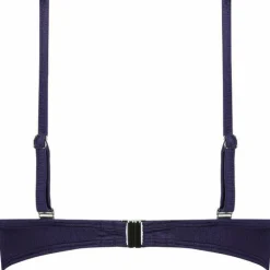 Cyell Satin Navy Padded Wired bikini top dames