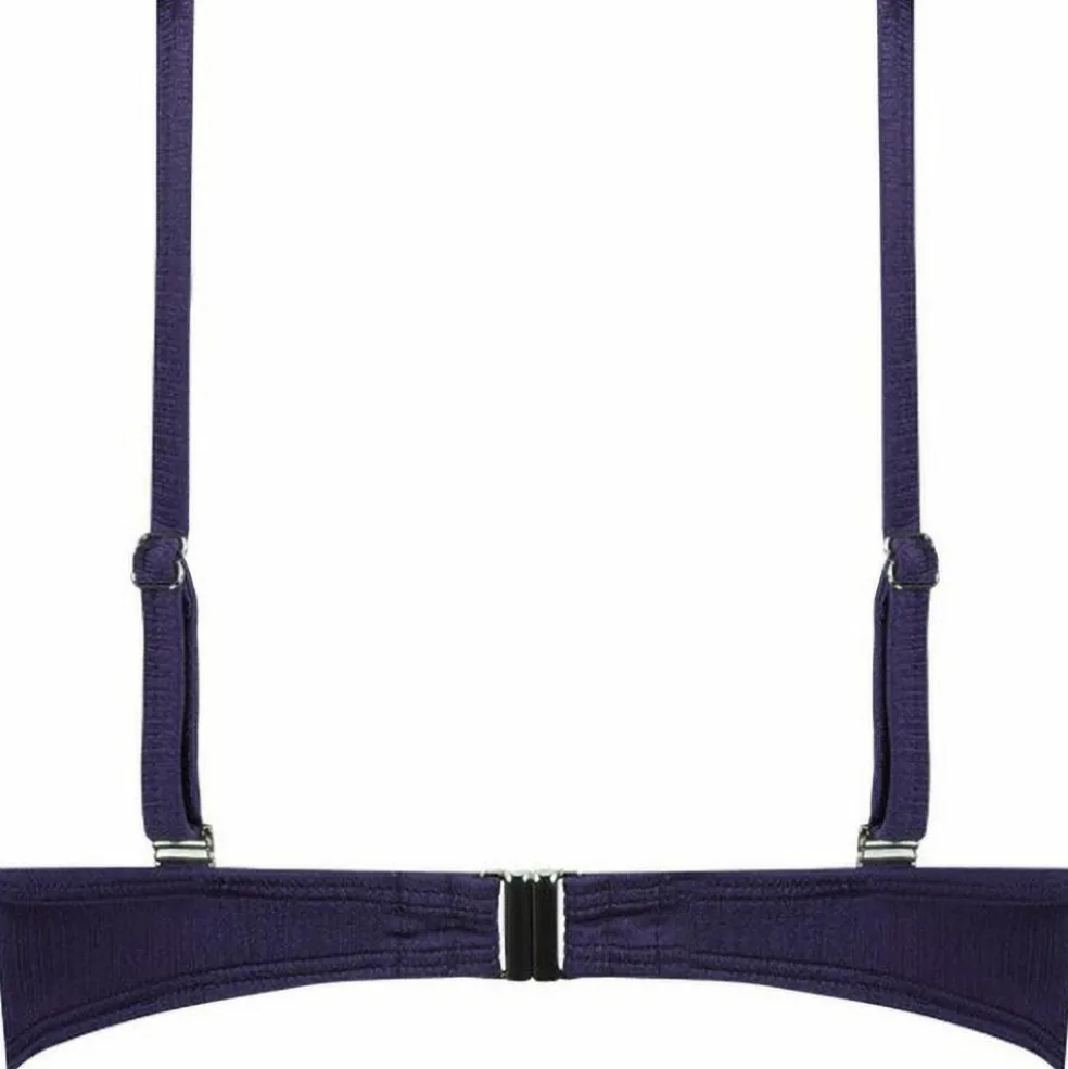 Cyell Satin Navy Padded Wired bikini top dames