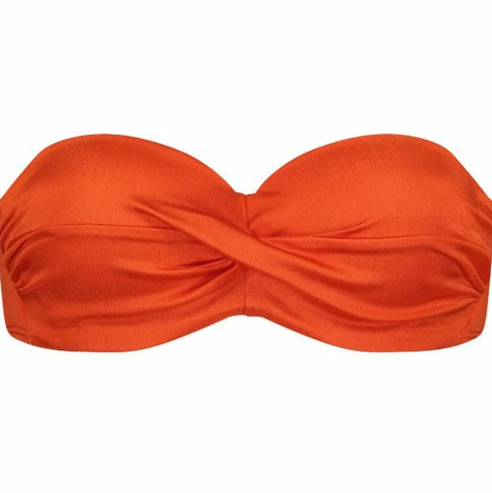 Cyell Satin Tomato Padded Wired bikini top dames