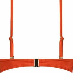 Cyell Satin Tomato Padded Wired bikini top dames